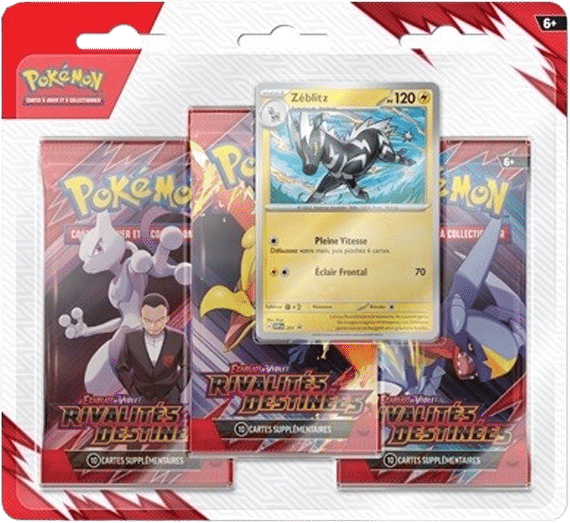 TRIPACK (ALÉATOIRE) ÉCARLATE ET VIOLET : RIVALITÉS DESTINÉES - POKÉMON FR
